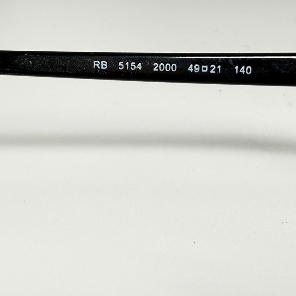 Ray-Ban Clubmaster Eyeglasses Black Silver RB 5154 2000 49-21 140 Frames 22375 - Picture 5 of 7